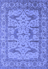 Oriental Blue Industrial Rug, urb1647blu