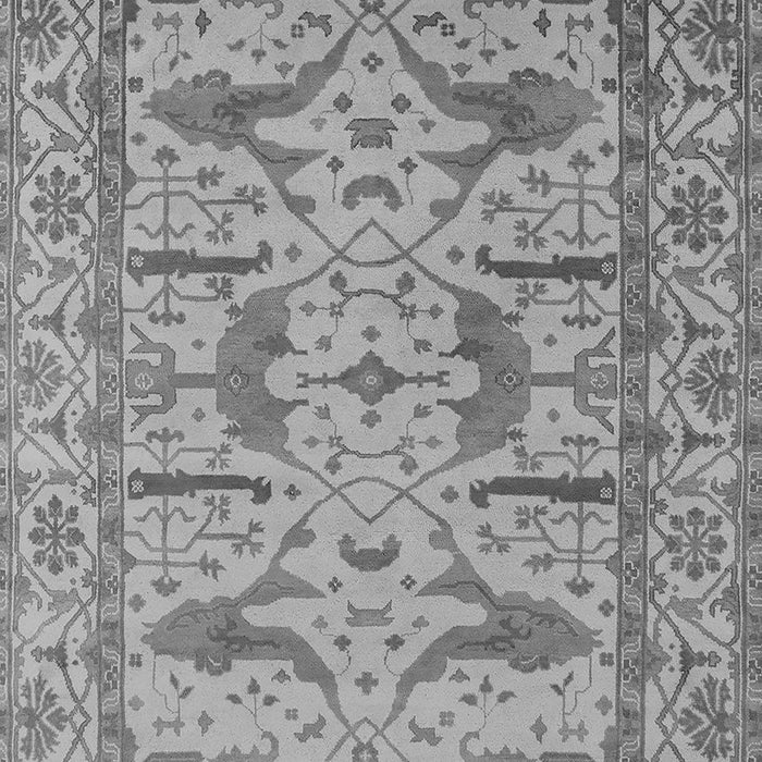 Machine Washable Oriental Gray Industrial Rug, wshurb1647gry