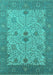 Oriental Turquoise Industrial Rug, urb1648turq