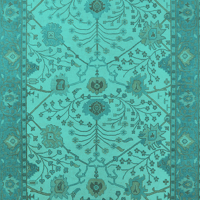 Oriental Turquoise Industrial Rug, urb1648turq