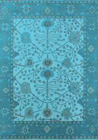 Oriental Light Blue Industrial Rug, urb1648lblu