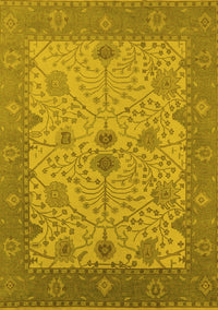 Oriental Yellow Industrial Rug, urb1648yw