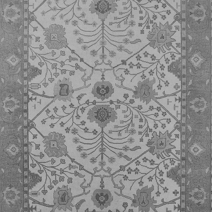 Machine Washable Oriental Gray Industrial Rug, wshurb1648gry