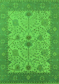 Oriental Green Industrial Rug, urb1648grn