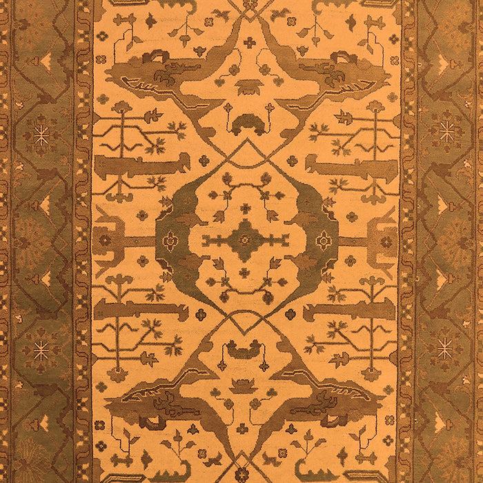 Machine Washable Oriental Orange Industrial Area Rugs, wshurb1649org