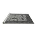 Sideview of Machine Washable Oriental Gray Industrial Rug, wshurb1649gry