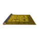 Sideview of Oriental Yellow Industrial Rug, urb1649yw