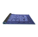 Sideview of Oriental Blue Industrial Rug, urb1649blu