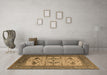 Machine Washable Oriental Brown Industrial Rug in a Living Room,, wshurb1649brn