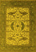 Oriental Yellow Industrial Rug, urb1649yw