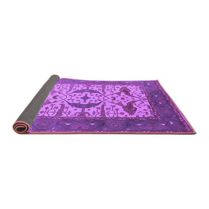 Sideview of Oriental Purple Industrial Rug, urb1649pur