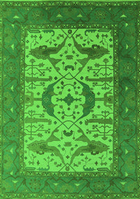 Oriental Green Industrial Rug, urb1649grn