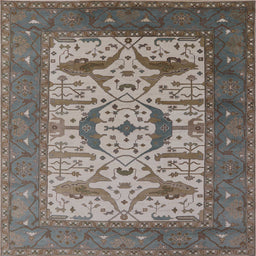 Square Machine Washable Industrial Modern Coffee Brown Rug, wshurb1649