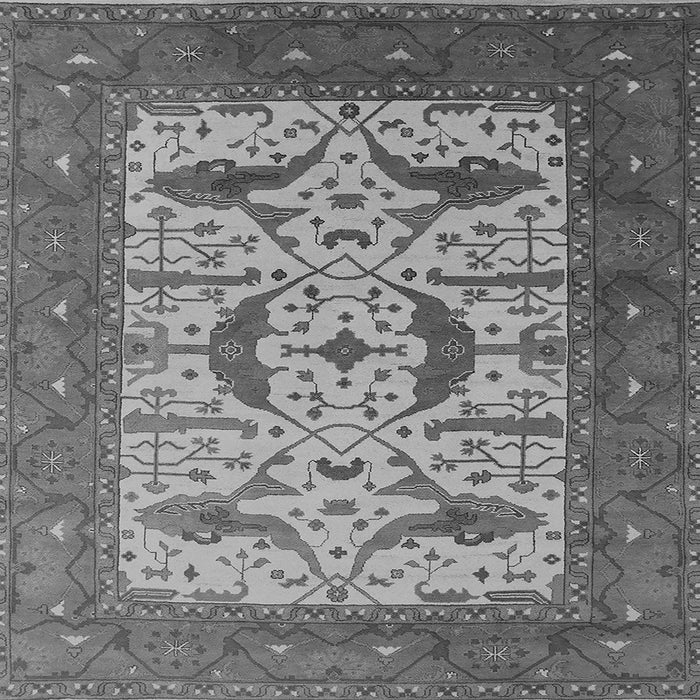 Square Oriental Gray Industrial Rug, urb1649gry