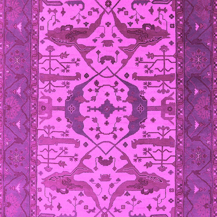 Machine Washable Oriental Pink Industrial Rug, wshurb1649pnk
