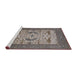 Sideview of Machine Washable Industrial Modern Rosy Brown Pink Rug, wshurb1650