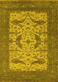 Oriental Yellow Industrial Rug, urb1650yw