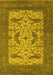 Oriental Yellow Industrial Rug, urb1650yw