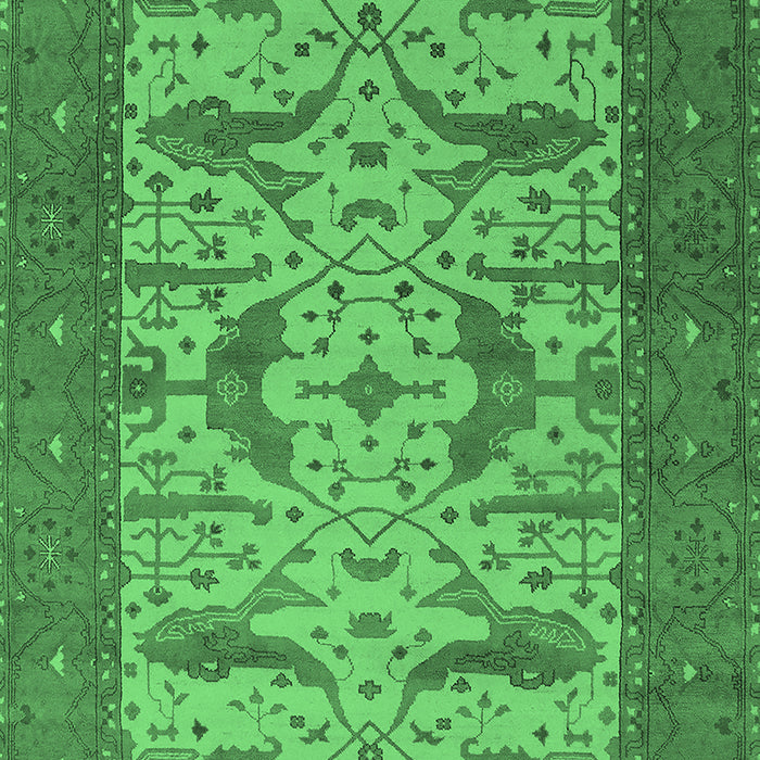 Oriental Emerald Green Industrial Rug, urb1650emgrn
