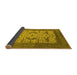 Sideview of Oriental Yellow Industrial Rug, urb1650yw