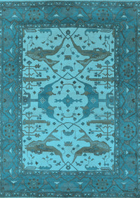 Oriental Light Blue Industrial Rug, urb1650lblu