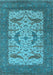 Oriental Light Blue Industrial Rug, urb1650lblu