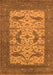 Machine Washable Oriental Orange Industrial Area Rugs, wshurb1650org