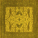 Square Oriental Yellow Industrial Rug, urb1650yw