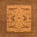 Square Oriental Orange Industrial Rug, urb1650org