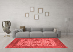 Industrial Red Washable Rugs