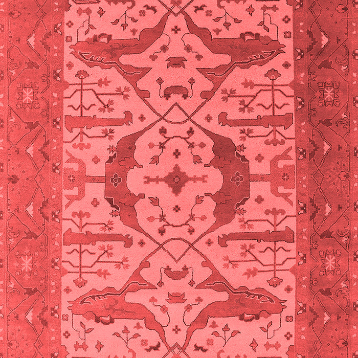 Machine Washable Oriental Red Industrial Rug, wshurb1651red
