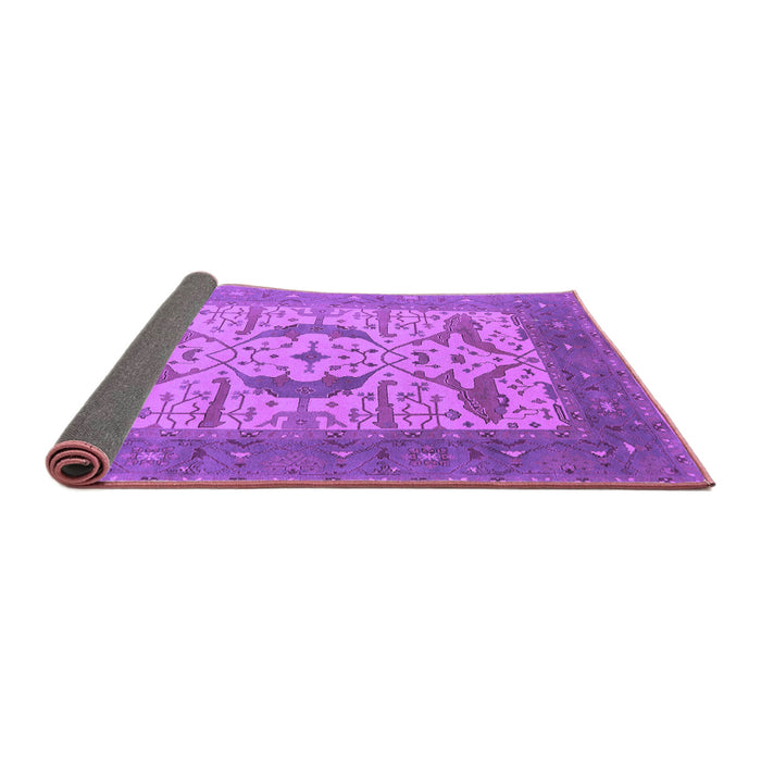 Sideview of Oriental Purple Industrial Rug, urb1651pur