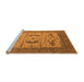 Sideview of Machine Washable Oriental Orange Industrial Area Rugs, wshurb1651org