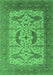 Oriental Emerald Green Industrial Rug, urb1651emgrn