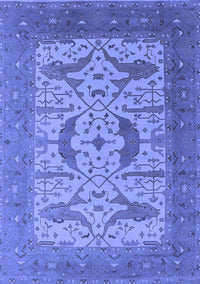 Oriental Blue Industrial Rug, urb1651blu