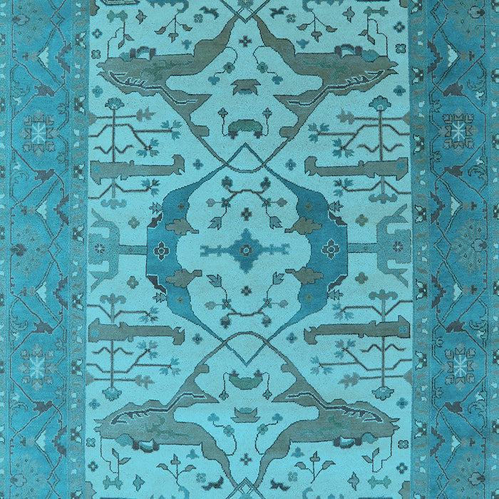 Oriental Light Blue Industrial Rug, urb1651lblu