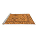 Sideview of Machine Washable Oriental Orange Industrial Area Rugs, wshurb1652org