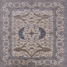 Square Machine Washable Industrial Modern Khaki Rose Pink Rug, wshurb1652