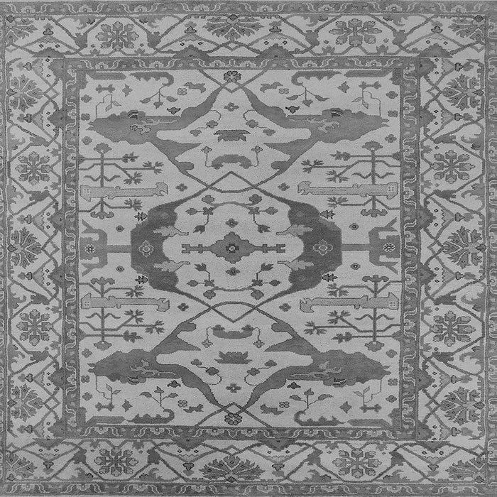 Square Oriental Gray Industrial Rug, urb1652gry