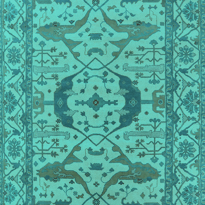 Oriental Turquoise Industrial Rug, urb1652turq