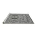 Sideview of Machine Washable Oriental Gray Industrial Rug, wshurb1652gry