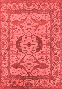 Oriental Red Industrial Rug, urb1652red