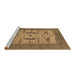 Sideview of Machine Washable Oriental Brown Industrial Rug, wshurb1653brn