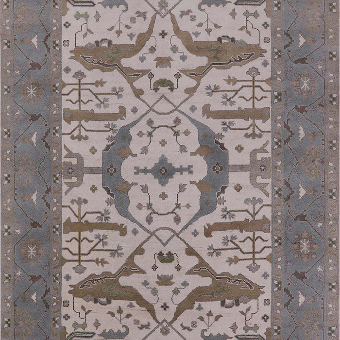 Mid-Century Modern Puce Purple Oriental Rug, urb1653