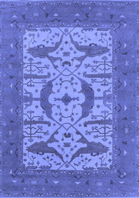 Oriental Blue Industrial Rug, urb1653blu