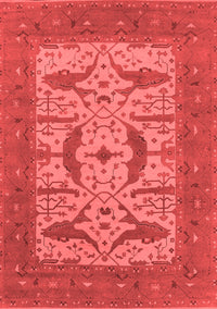 Oriental Red Industrial Rug, urb1653red