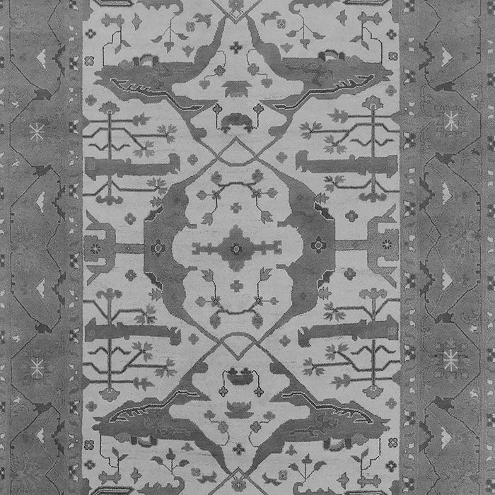Machine Washable Oriental Gray Industrial Rug, wshurb1653gry
