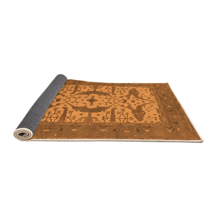 Sideview of Oriental Orange Industrial Rug, urb1653org