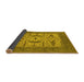 Sideview of Oriental Yellow Industrial Rug, urb1653yw