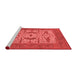 Industrial Red Washable Rugs